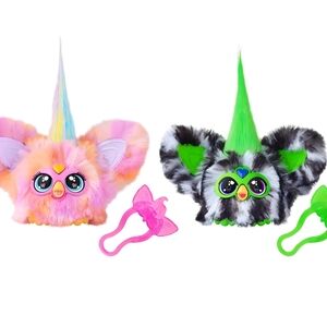 Furby Furblets Fierce & Fabulous 2 Pack, Greenie-Meanie &
May-May with 45 Sounds